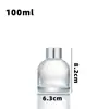 Difusor de Aromaterapia para el Hogar Botella Adorno de Vidrio Botella de Fragancia para Interiores Ambientador de Baño Perfume para Inodoro Adorno de Flores Secas