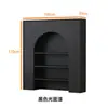 Gabinete Decorativo de Lareira Estilo Francês, Gabinete de Exibição Branco e Preto Estilo Americano para Sala de Transmissão ao Vivo, Gabinete de Entrada Estilo Nórdico para Pousadas