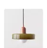 Lustre Vintage Nórdico para Restaurante Criativo Personalizado Vitral para Quarto Estudo Bar Linha Longa Decorativo Lustre de Cabeça Única