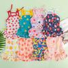 Ropa Nueva para Perro Vestido de Tirantes Estampado Bichón Teddy Suministro Directo de Fábrica Primavera y Verano Mascota Gato Estilo Princesa