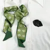 (Personalizado) Bufanda de Seda de Moda Corbata Lazo para el Cabello Adorno para la Cabeza Sentido de Alta Gama Pequeño Fresco Fina Estrecha Banda para el Cabello de Mujer Cinta Primavera y Otoño