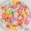 Flores Artificiales Mixtas Resina Accesorios Pequeños Hechos a Mano DIY Pegamento de Crema Pegatinas para Refrigerador Accesorios para Zuecos Accesorios de Parche