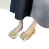 Sapatos Femininos Plus Size para Pés Largos e Volumosos, Sola Plana, Novidade Primavera 2026, Sola Macia, Estilo Mary Jane, Mocassins de Festa