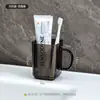 Vaso para Cepillo de Dientes Antibacteriano, Vaso para Enjuague Bucal, Soporte para Cepillos de Dientes, Vaso para Cepillo de Dientes, Vaso de Plástico para el Hogar para Parejas, Familia de Tres o Cuatro
