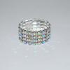 Tiktok misma joyería de novia pulsera exagerada de diamantes de imitación de varias filas pulsera elástica simple y versátil de celebridad de Internet coreana 1005
