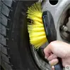 Cepillo para Limpiar Ruedas de Coche, Cepillo Amarillo Grande, Cepillo con Cabeza Amarilla, Cepillo de Cerdas Duras para Limpiar Llantas, Cepillo Herramienta de Belleza para Coche, Duradero