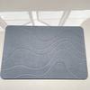 En stock Esterilla Absorbente de Barro Diatomeo Duro Tallado Esterilla de Piso para Baño Hogar de Baño Antideslizante Secado Rápido Esterilla de Pies de Diatomea