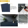 Carpete de Escritório Pronto, Tapete Quadrado de PVC para Sala de Conferência Comercial com Cobertura Total, Tapete de Chão de Nylon Azul Escuro Retardante de Chamas para Salão de Bilhar