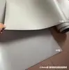 Tapete de Piso de Plástico PVC Branco Puro para Exposições, Vinil de Piso Cinza Creme para Jardim de Infância, Material em Rolo com Superfície Fosca 2.0