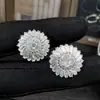Pendientes Populares de Moda para Mujer Cao Shi Shein, Pendientes Exquisitos de Flor de Copo de Nieve, Joyería de Estilo Lujoso Accesible