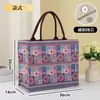 Bolsa de Lona com Padrão de Xinjiang Bolsa de Mão para Mulheres que Trabalham Bolsa de Presente Grande Capacidade Nova Bolsa de Lona para Sair Bolsa de Compras Personalizada