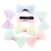 Bolsa de Cintura de Malla de Doble Capa con Puntos Ondulados Lazo Hecho a Mano DIY Pasador para el Cabello Infantil Accesorios para el Cabello Ropa Zapatos Sombrero Bolsa de Material