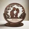 2025 Nueva Decoración Transfronteriza para Bodas y Día de San Valentín Regalo Conmemorativo de Madera para Pareja de Aniversario