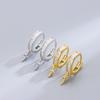 Pendientes de Plata de Ley S925 con Colgante de Diamante Cuadrado, Base Vacía para Pendientes, Moda Japonesa y Coreana, Pendientes Elegantes, Simples, de Gama Alta, Soporte Vacío
