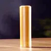 Tubo de embalaje portátil de bambú morado de una y dos secciones, lata de té de bambú sellada pulida a mano, tubo de té de bambú de dos secciones
