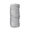 Cuerda de Algodón Colorida de 3 mm Hecha a Mano DIY Tejido Tapicería Atado Decoración Navideña Manualidades Cuerda de Algodón Colorida
