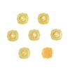 Tienda de oro con fuerte retención de color Vietnam oro accesorios DIY perla de canción azul hielo cuatro ruyi pulsera collar mujer