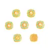 Tienda de oro con fuerte retención de color Vietnam oro accesorios DIY perla de canción azul hielo cuatro ruyi pulsera collar mujer