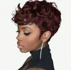 Venta Caliente Transfronteriza Pelucas Afro Rizado Pixie Rizado Europeo y Americano para Mujer Pelucas de Fibra Sintética Red de Rosa Venta al por Mayor desde Fabricante