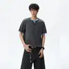 Camiseta de Punto de Manga Corta con Cuello en V Dos en Uno Estilo Old Money para Hombres y Mujeres, Verano Cleanfit, Camiseta Sencilla y Casual para el Trabajo con Hombros Rectos