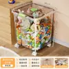 Caja de Almacenamiento Transparente para Juguetes, Organizador de Snacks, Cesta de Plástico para Ropa, Cubo de Almacenamiento, Cubo de Almacenamiento para Juguetes Infantiles
