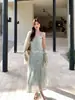 Oferta Especial Sin Devoluciones/CambiosXiu Xi Xi Trece Líneas Primavera/Verano Elegante Encaje Cintura Alta Adelgazante Vestido 88481