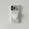 Fondo Blanco Oso de Puntos Adecuado para Colgante de iPhone 17 Pro Max Soporte 16/15 Pro Funda de Teléfono Apple 17