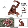 Juguete de Modelo Animal Sólido para Niños Simulación Primates Mono Gorila Simio Chimpancé Regalo Cognitivo