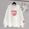 Suéter de outono e inverno novo vestido de lã feminina engrossado sentido nicho algodão pescoço redondo top coat moda oversize