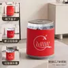 Papelera de Doble Capa para Sala de Estar con Adsorción Automática, Alto Valor Estético, Tamaño Grande con Tapa, Adecuada para Uso en Dormitorio y Baño