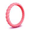 Anéis de silicone transfronteiriços da Amazon anel de silicone torcido anel esportivo feminino de silicone anel de silicone