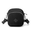 Bolsa de pano pequena nova de cor sólida, bolsa feminina pequena para celular, bolsa transversal de nylon, bolsa pequena da moda simples