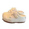 Birkenstock Meia-Pantufa com Solado Grosso e Salto Escondido Feminina para Uso Externo 06 Outono Novo Retro Slip-on Casual Sapatos Brancos