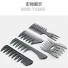 Pente Profissional de Barbeiro para Cabeça de Óleo, Pente Texturizado para Homens, Pente Pá de Modelar Vintage para Cabelo Slicked-Back, Dentes Largos