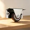 Roda Direcional de Borracha Silenciosa com Rolamento, Polia, Roldana, Rodízio Linear Mini, Rodas de Empurrar/Puxar para Móveis