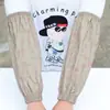 Mangas de Cuero Impermeables y a Prueba de Aceite para Hombres y Mujeres, Mangas de Trabajo y para Tareas Domésticas (lavar platos) para Adultos, Mangas con Volantes de Cuatro Líneas Resistentes al Desgaste