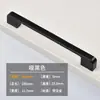 Mesa de noche Placa de Hebilla de Mano Manija de Den Manija de Puerta de Armario Dormitorio Gabinete Manija de Puerta Aleación de Aluminio Manija de Puerta Negra Manija de Puerta Negra