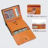 Cartera Vertical de Cuero Personalizada con Billetera para Monedas para Hombre, Cartera Multifuncional Antirrobo Cepillada, Cartera de Negocios Corta Ultradelgada