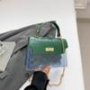 Bolso de Hombro, Bolso Cruzado, Bolso Cuadrado Pequeño, Bolso Portátil para Estudiante de Primaria, Bolso Kelly Versátil de Moda Nuevo Verano 2025 para Mujer