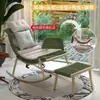 Mecedora, Sillón reclinable, Silla de ratán para uso en casa, Silla de ratán para balcón, Sillón de ratán para patio exterior, Silla perezosa para adultos, Mecedora de ocio