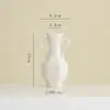 Vaso de Cerâmica Shumen Estilo Simples Ins para Sala de Estar Arranjo de Flores Luxo Acessível Recipiente Decorativo de Flores de Ponta Recipiente Hidropônico
