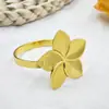 Anillo para Servilletas de Flor de Venta Caliente Transfronteriza Hebilla para Servilletas Anillo para Servilletas de Pétalo Hebilla para Servilletas Fabricante Venta al por Mayor