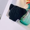 Lindo Súper lindo gorro de lana con orejas de gato de dibujos animados M estándar otoño e invierno cálido protección para las orejas hecho a mano gorro de punto sombrero para niños que combina con todo