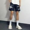 Estrella Negra Baloncesto Americano Deportes Shorts Trendy Por Encima de la Rodilla Pantalones de Tres Cuartos Running Fitness Casual Estilo Transpirable