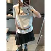 Mochie Camiseta de Manga Curta Estilo Coreano Estampa de Letras, Cintura Ajustada, Mq1070