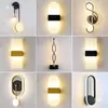 Lámpara de Pared de Celebridad de Internet LED Mesita de Noche Dormitorio Simple Creativo Sala de Estar Balcón Escaleras Pasillo Pared Lámparas Escandinavas