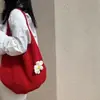 Bolso de Hombro Tejido para Viajes de Vacaciones, Bolso de Mano Retro de Malla Hueca, Bolso Simple Tejido