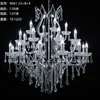 Nuevos accesorios de boda del fabricante: Candelabro cortina de cuentas de cristal electrochapado de hierro forjado estilo europeo para decoración de bodas, hoteles, salones y escenarios