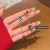 Brincos de pino de árvore de Natal de diamantes coloridos e luxuosos europeus e americanos transfronteiriços com design de nicho feminino brincos femininos requintados