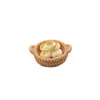 Cesta Tejida Serie de Pasteles y Pan Juguete Alimentario Pegamento de Crema Pegajosa DIY Cabeza de Resina Funda para Teléfono Colgante Materiales Hechos a Mano